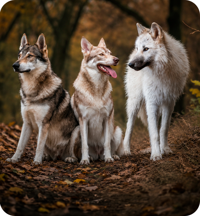 Comparação entre Cães Lobos